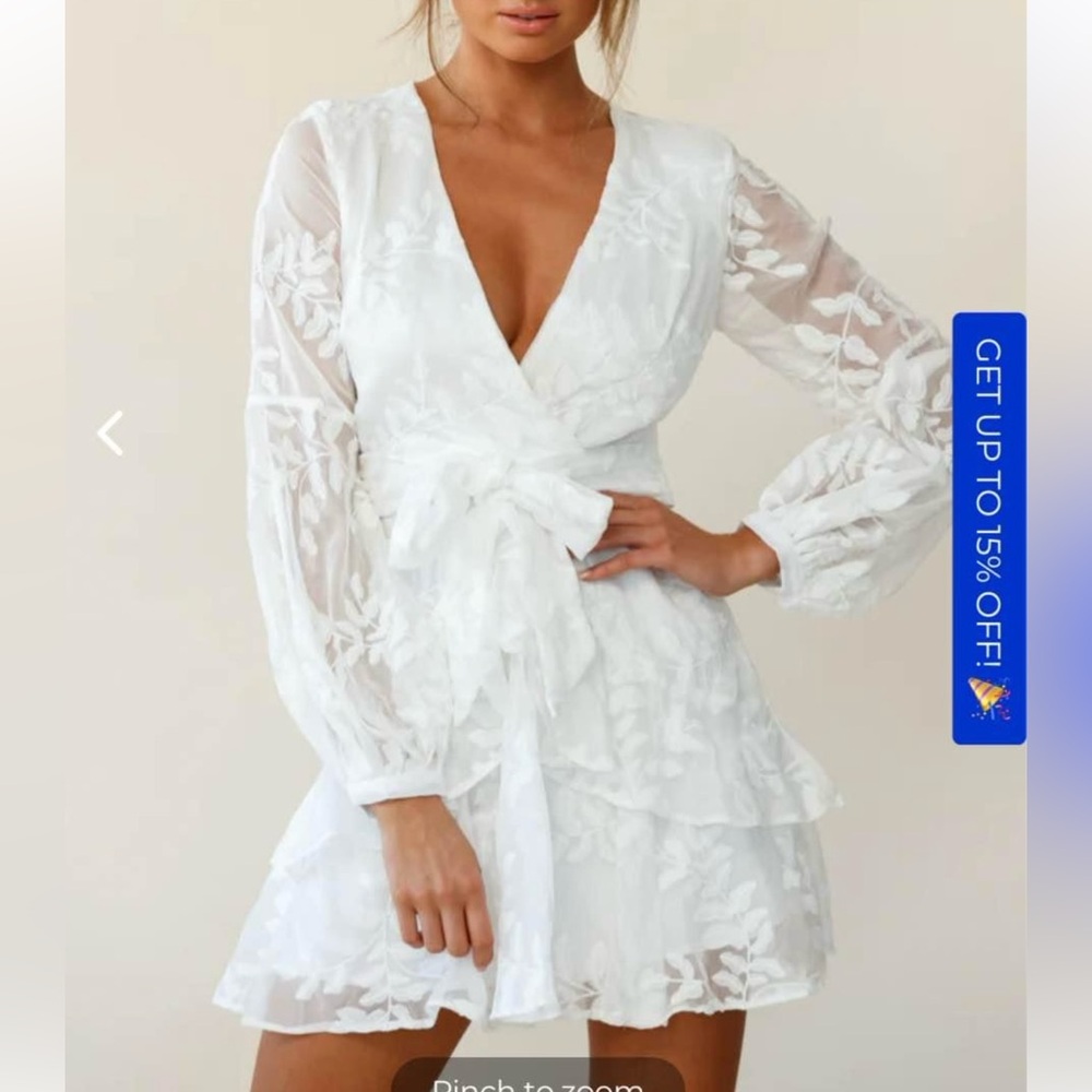 Selfie Leslie White Lace Dress